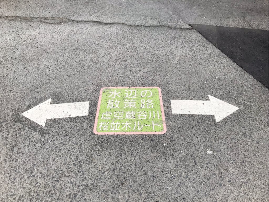 虚空蔵谷川桜並木