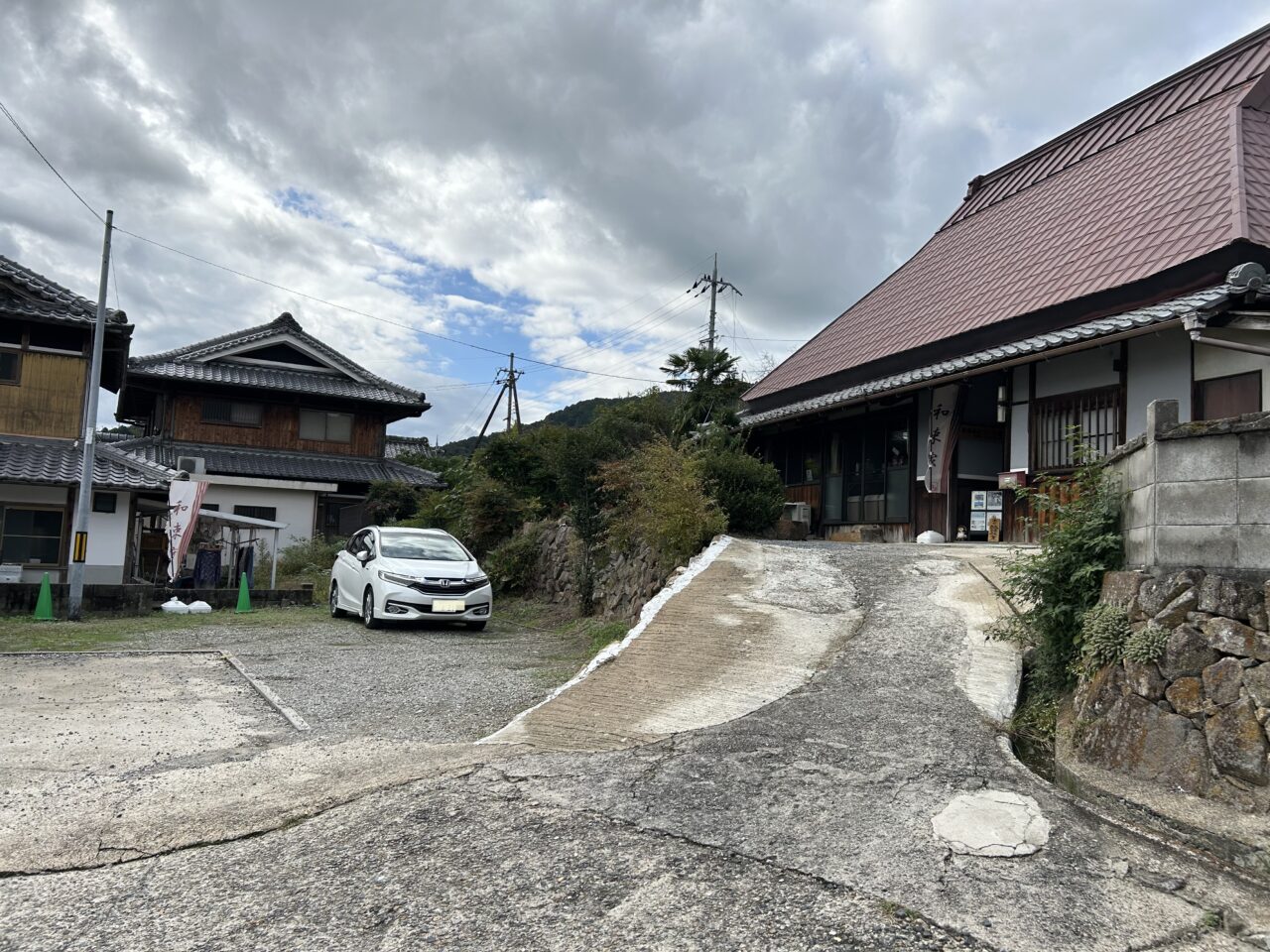 お店の前