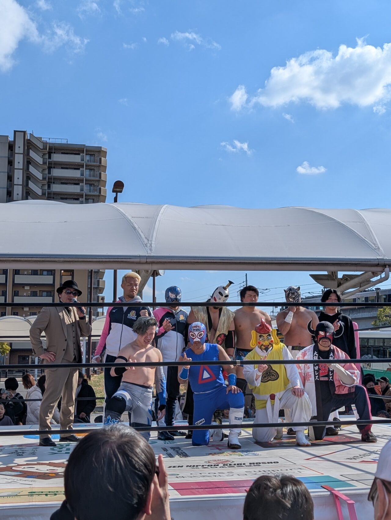 プロレスの様子